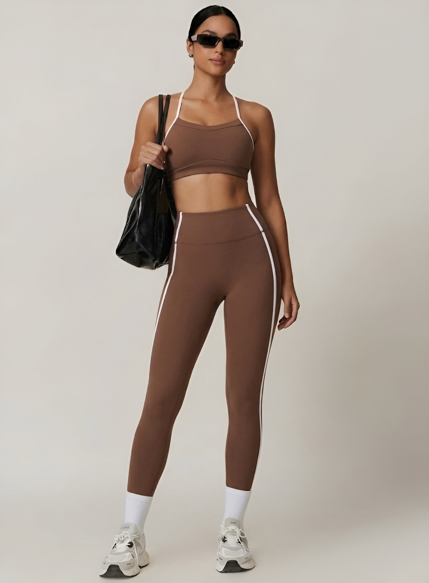PowerFlex Sculpt Bra - Mocha Brown - VECTOR SPORTSWEAR