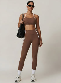 PowerFlex Sculpt Bra - Mocha Brown - VECTOR SPORTSWEAR