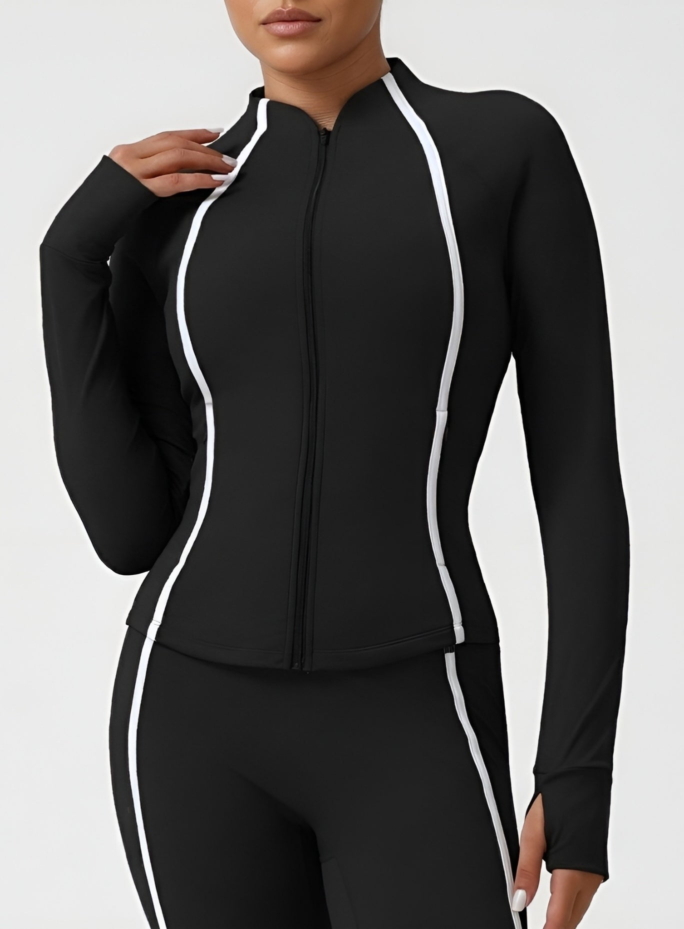 PowerFlex Sculpt Zip Jacket - Black - VECTOR SPORTSWEAR