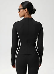 PowerFlex Sculpt Zip Jacket - Black - VECTOR SPORTSWEAR