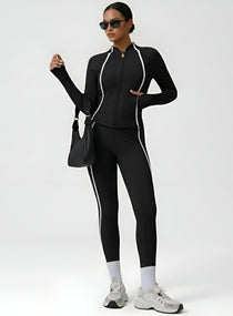 PowerFlex Sculpt Zip Jacket - Black - VECTOR SPORTSWEAR