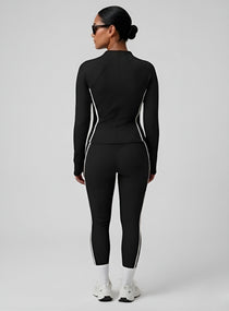 PowerFlex Sculpt Zip Jacket - Black - VECTOR SPORTSWEAR
