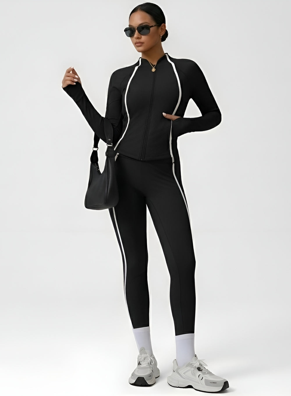PowerFlex Sculpt Zip Jacket - Black - VECTOR SPORTSWEAR