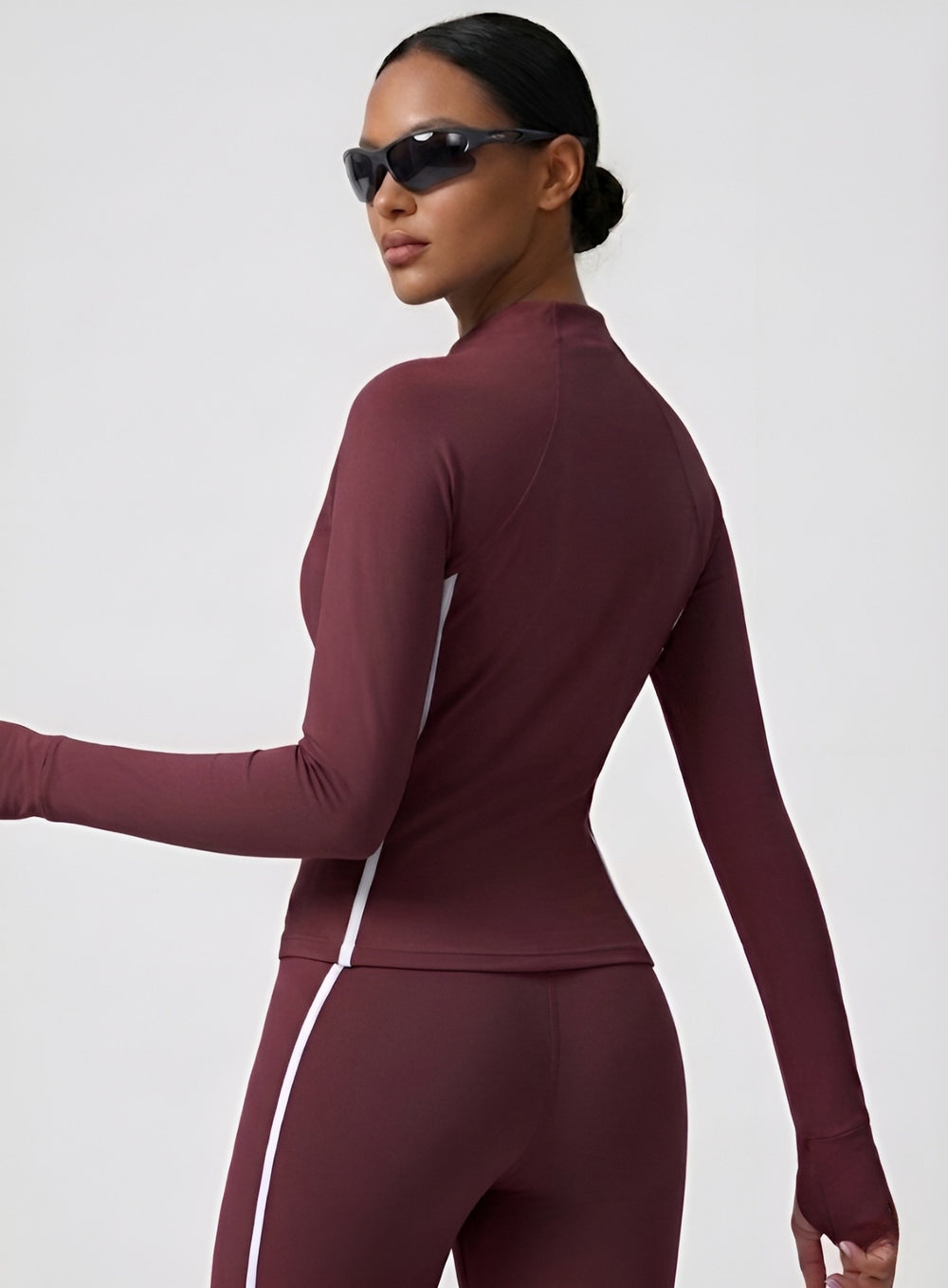 PowerFlex Sculpt Zip Jacket - Damson - VECTOR SPORTSWEAR