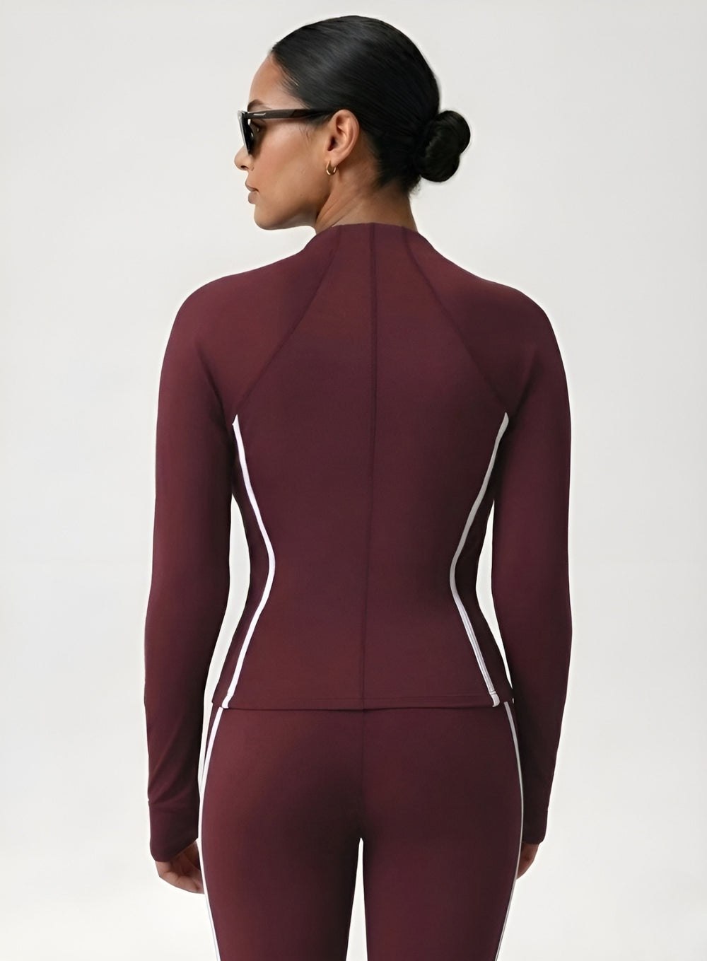 PowerFlex Sculpt Zip Jacket - Damson - VECTOR SPORTSWEAR
