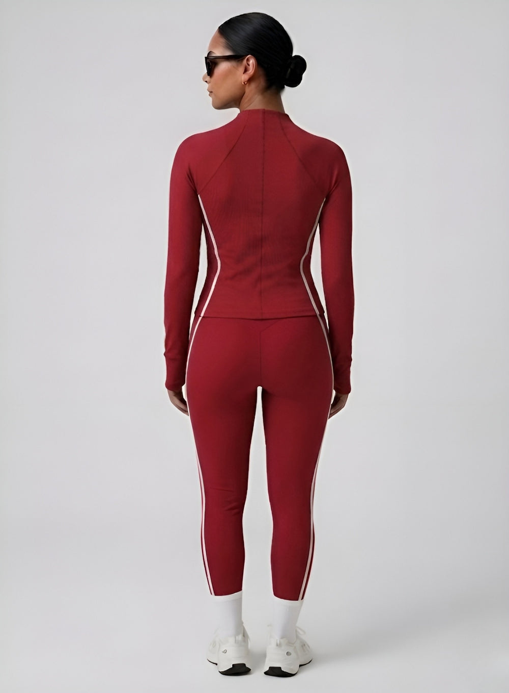 PowerFlex Sculpt Zip Jacket - Ruby Red - VECTOR SPORTSWEAR