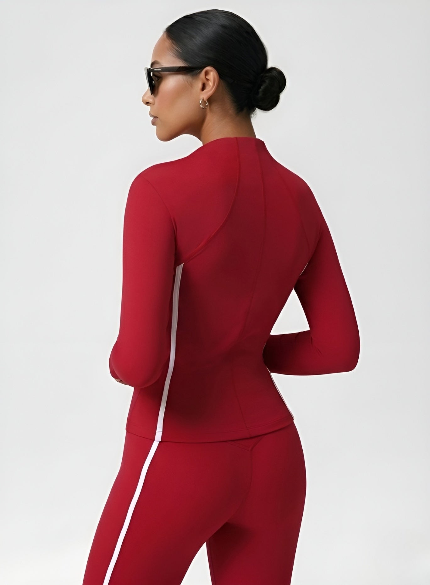 PowerFlex Sculpt Zip Jacket - Ruby Red - VECTOR SPORTSWEAR
