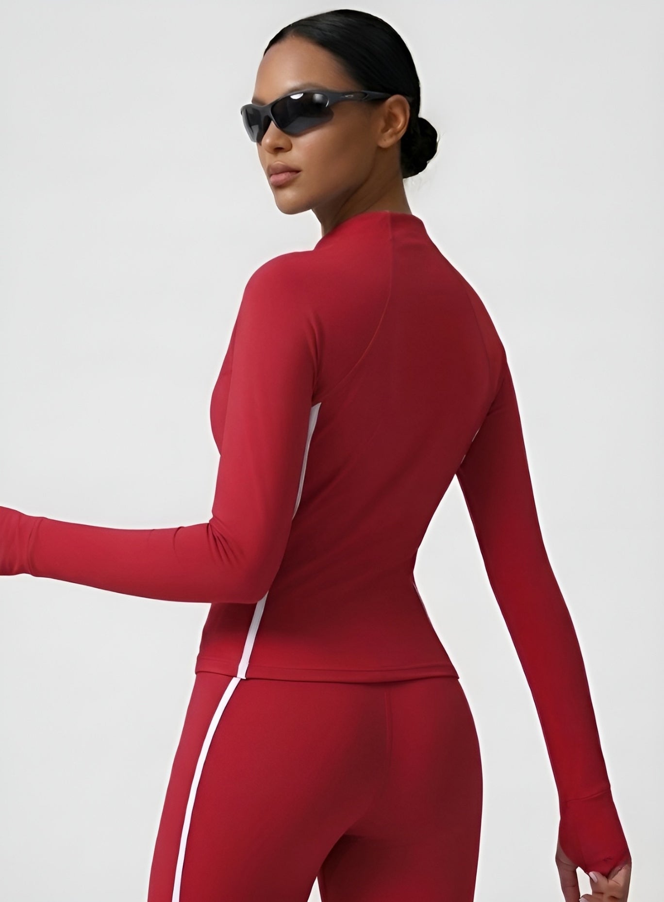 PowerFlex Sculpt Zip Jacket - Ruby Red - VECTOR SPORTSWEAR