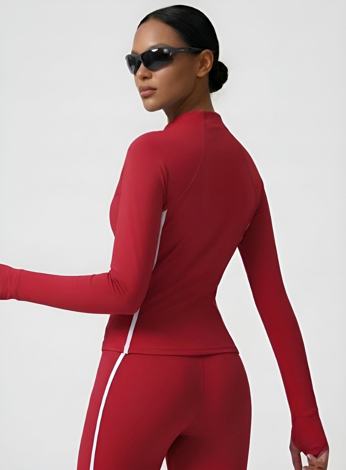 PowerFlex Sculpt Zip Jacket - Ruby Red - VECTOR SPORTSWEAR