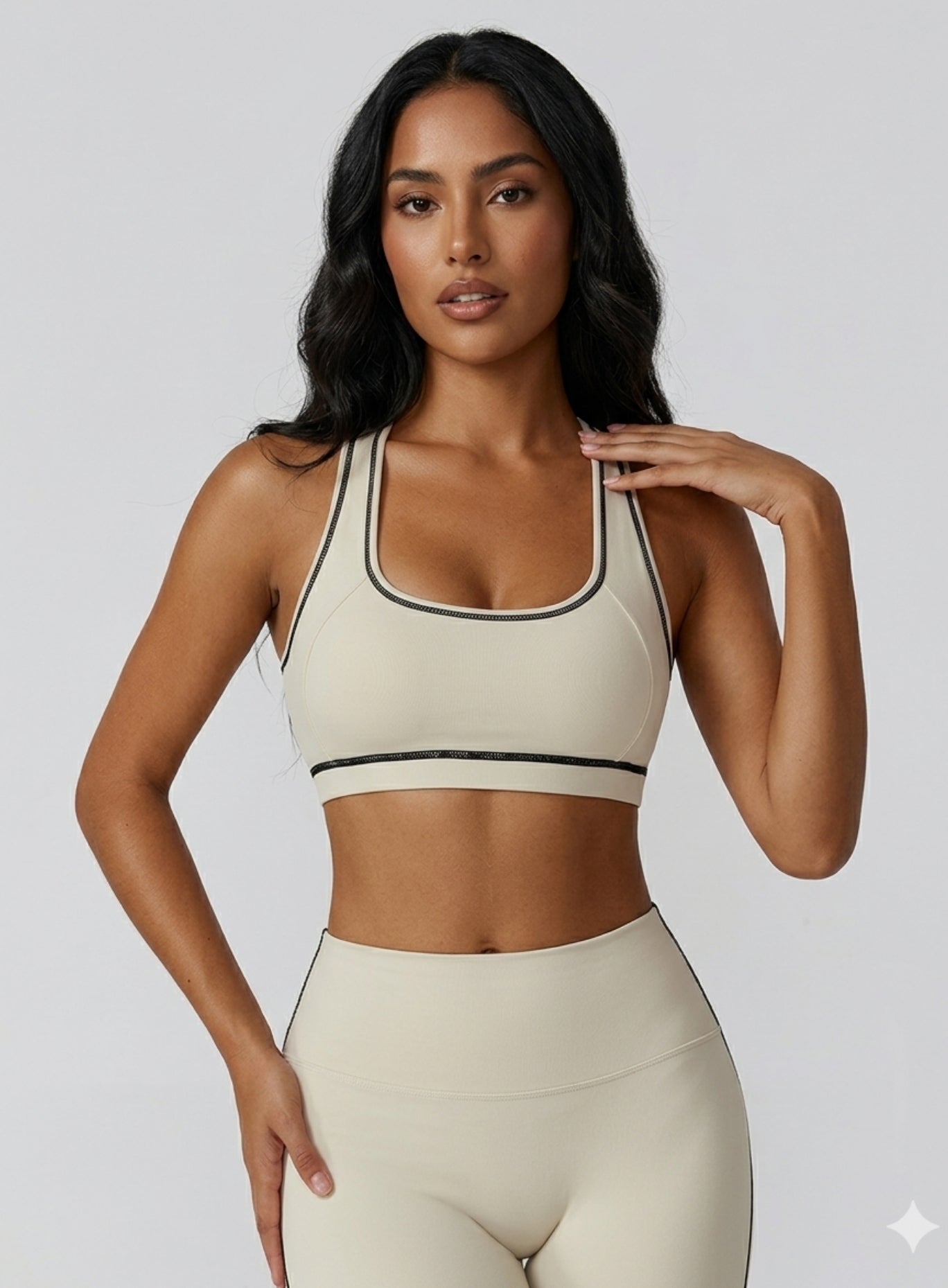 PowerFlex Sports Bra - Beige - VECTOR SPORTSWEAR