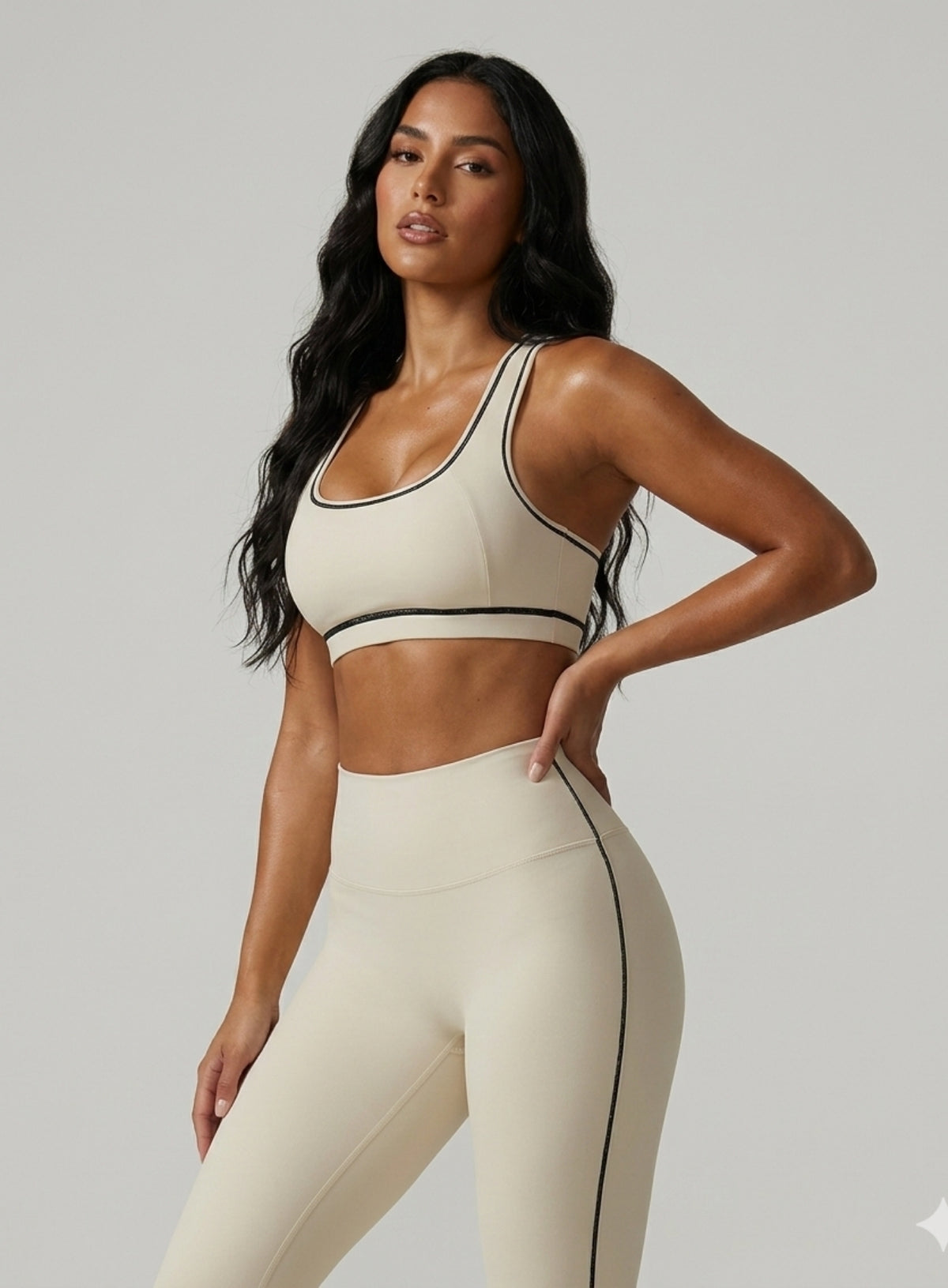 PowerFlex Sports Bra - Beige - VECTOR SPORTSWEAR Main image