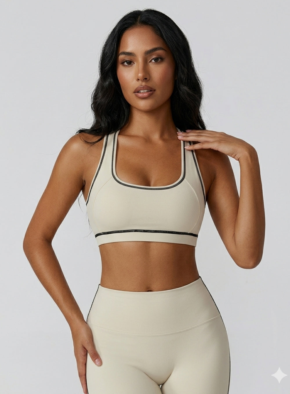 PowerFlex Sports Bra - Beige - VECTOR SPORTSWEAR