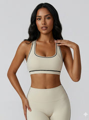 PowerFlex Sports Bra - Beige - VECTOR SPORTSWEAR