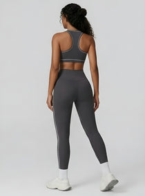PowerFlex Sports Bra - Dark Gray - VECTOR SPORTSWEAR