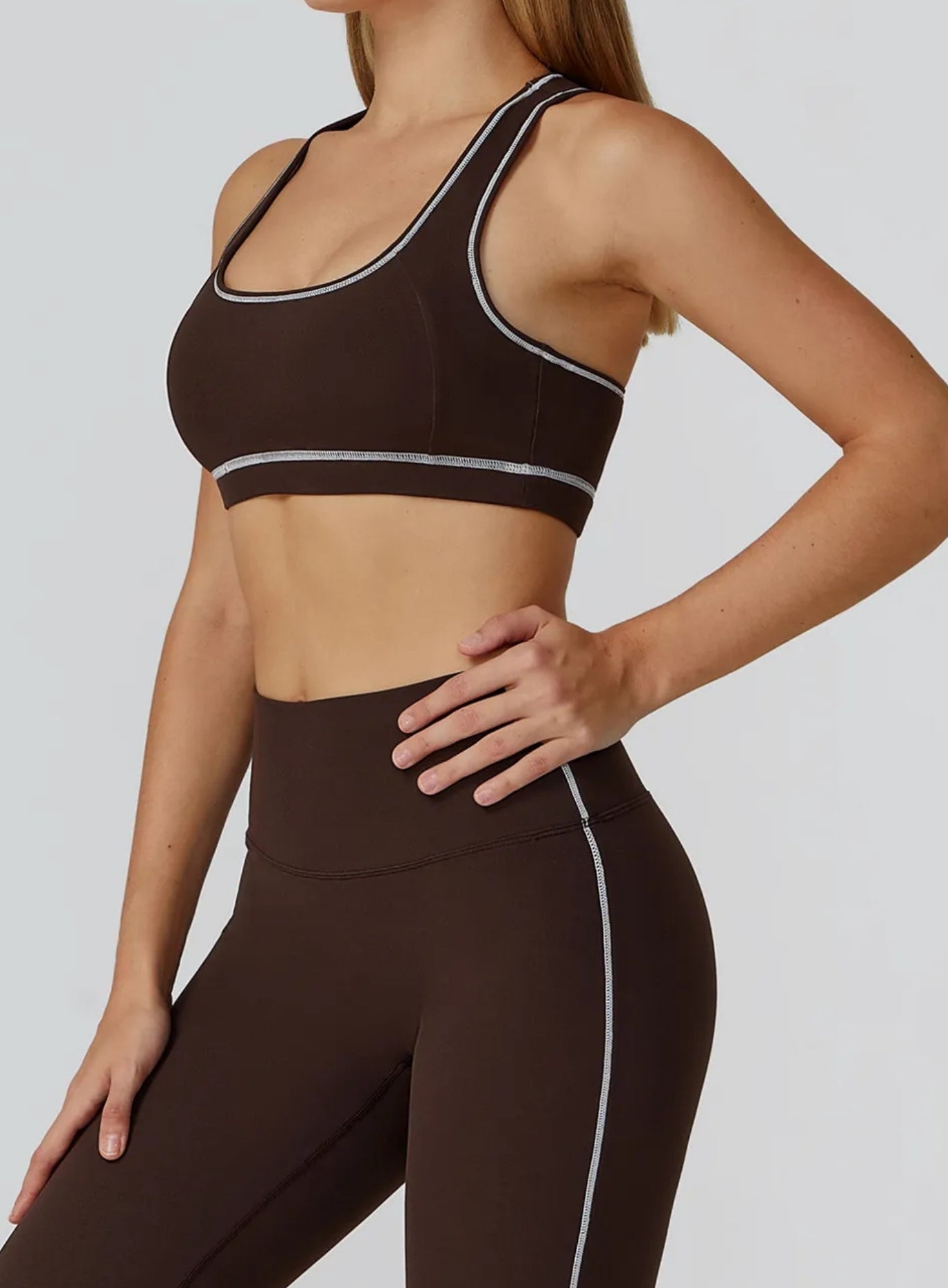 PowerFlex Sports Bra - Deep Brown - VECTOR SPORTSWEAR