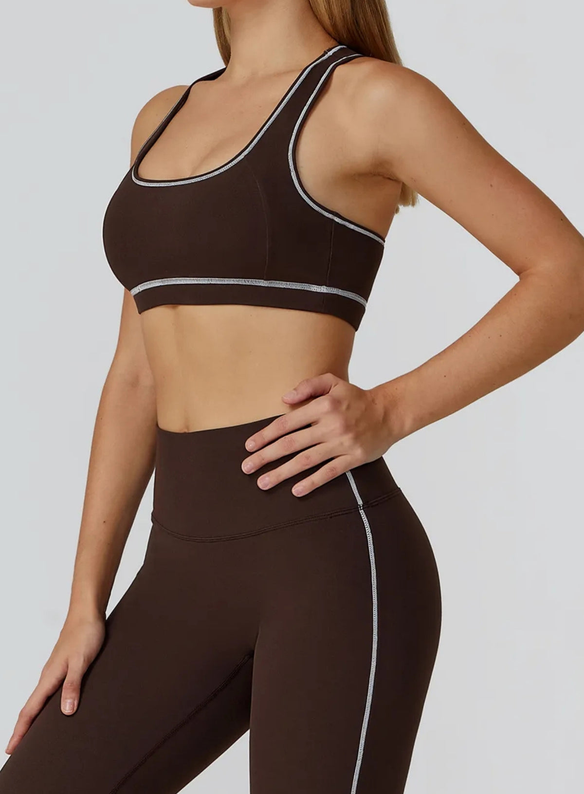 PowerFlex Sports Bra - Deep Brown - VECTOR SPORTSWEAR