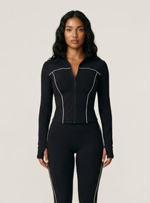 PowerFlex Zip Jacket - Black - VECTOR SPORTSWEAR