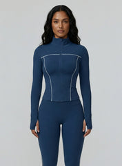 PowerFlex Zip Jacket - Dark Blue - VECTOR SPORTSWEAR