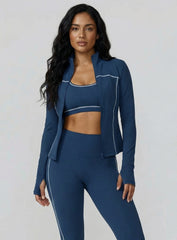 PowerFlex Zip Jacket - Dark Blue - VECTOR SPORTSWEAR