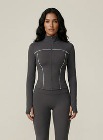 PowerFlex Zip Jacket - Dark Gray - VECTOR SPORTSWEAR