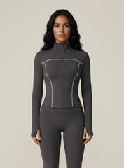 PowerFlex Zip Jacket - Dark Gray - VECTOR SPORTSWEAR