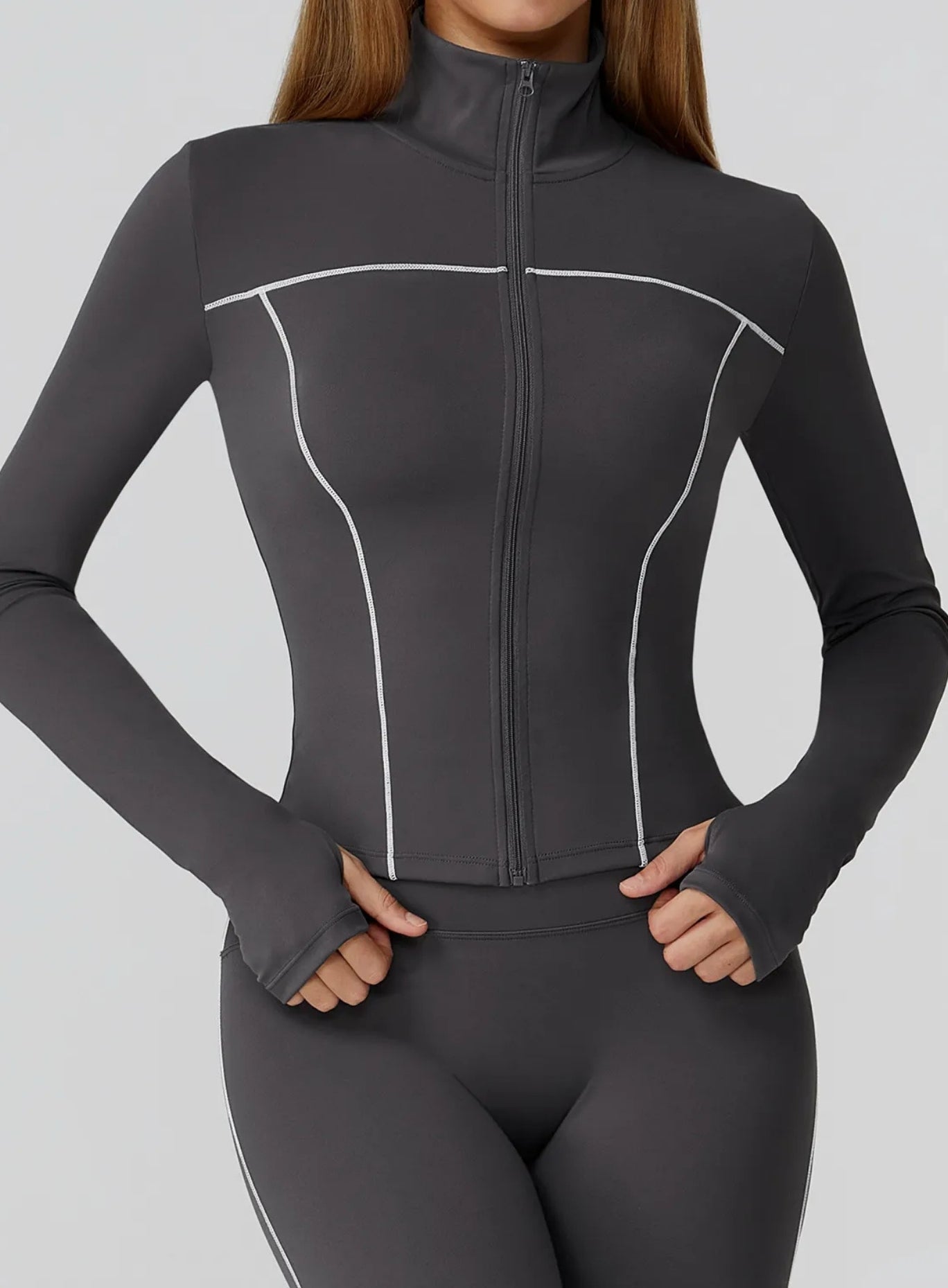PowerFlex Zip Jacket - Dark Gray - VECTOR SPORTSWEAR
