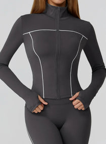 PowerFlex Zip Jacket - Dark Gray - VECTOR SPORTSWEAR