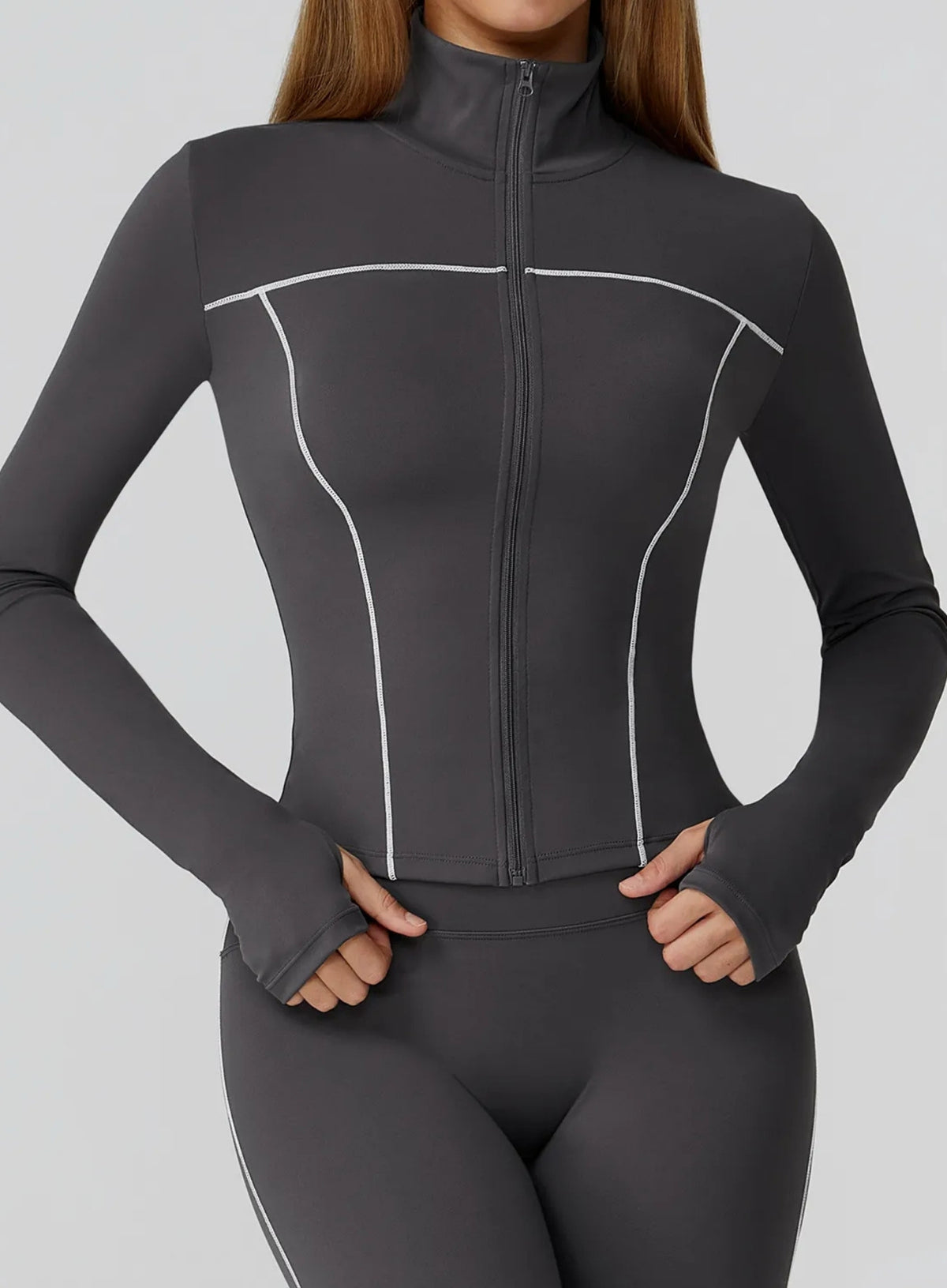 PowerFlex Zip Jacket - Dark Gray - VECTOR SPORTSWEAR