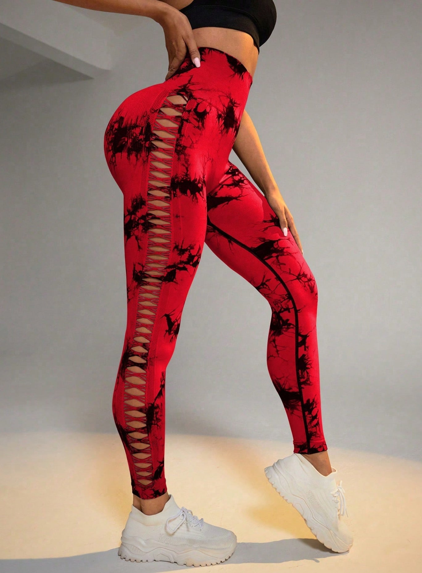 RIFT™ Tie-Dye Scrunch Leggings - Red