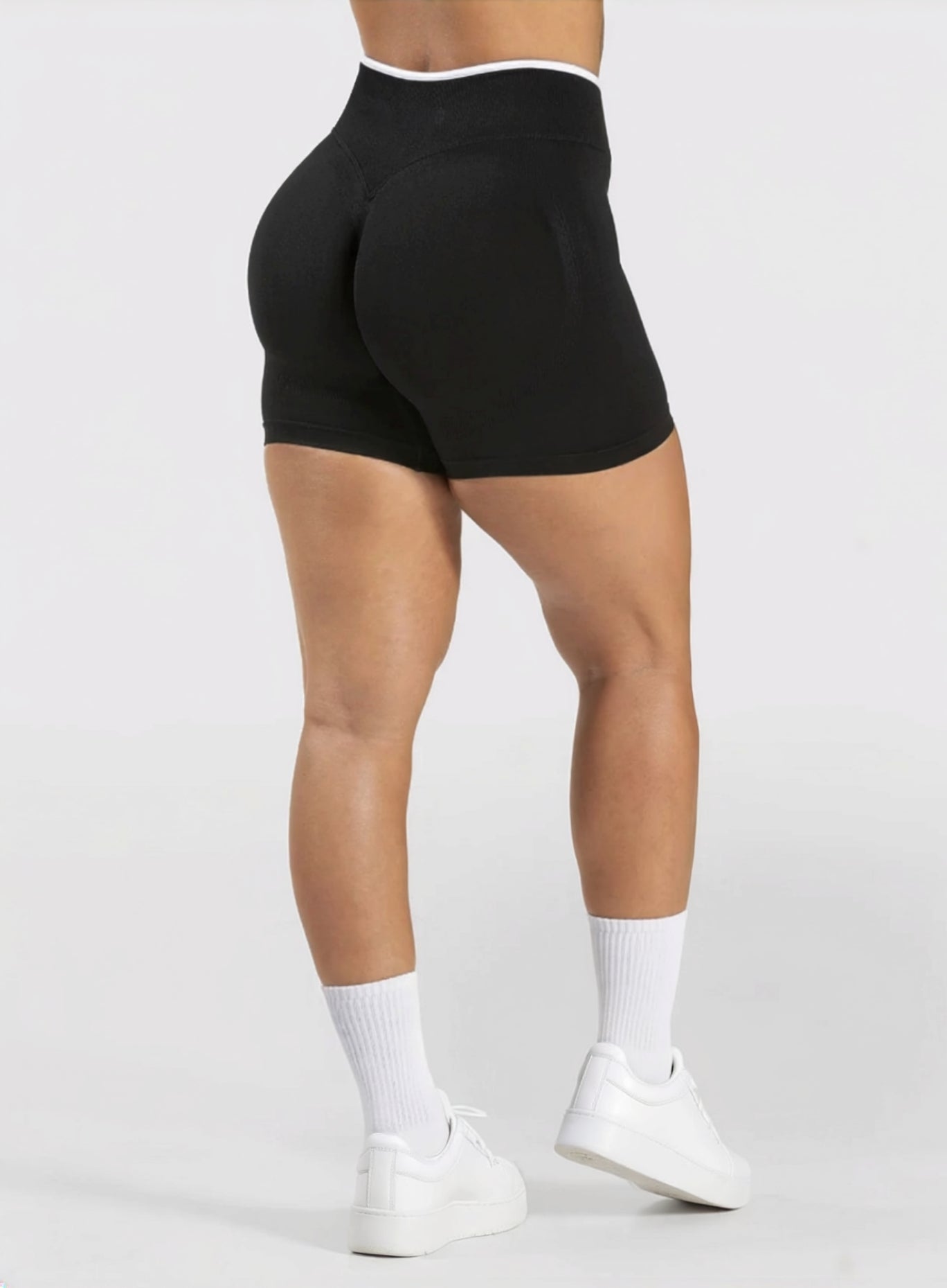 SculptCurve HydraFit Seamless Training Shorts – Black - VECTOR SPORTSWEAR