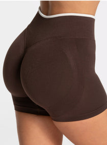 SculptCurve HydraFit Seamless Training Shorts – Brown - VECTOR SPORTSWEAR