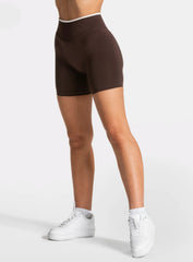 SculptCurve HydraFit Seamless Training Shorts – Brown - VECTOR SPORTSWEAR