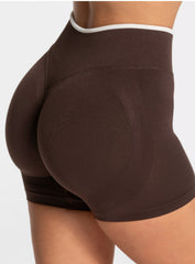 SculptCurve HydraFit Seamless Training Shorts – Brown - VECTOR SPORTSWEAR