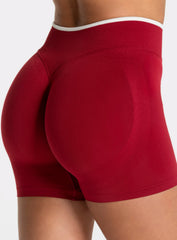 SculptCurve HydraFit Seamless Training Shorts – Cherry Red - VECTOR SPORTSWEAR
