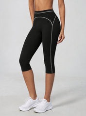 VELA™ Contour Capri Leggings - Black