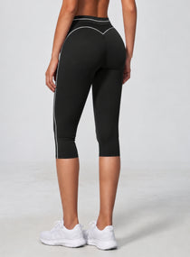 VELA™ Contour Capri Leggings - Black