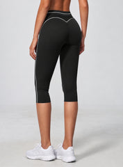 VELA™ Contour Capri Leggings - Black
