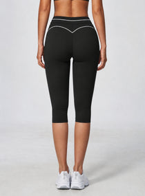 VELA™ Contour Capri Leggings - Black