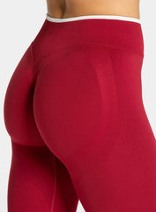 SculptCurve - HydraFit Seamless Legging - Cherry Red - VECTOR SPORTSWEAR