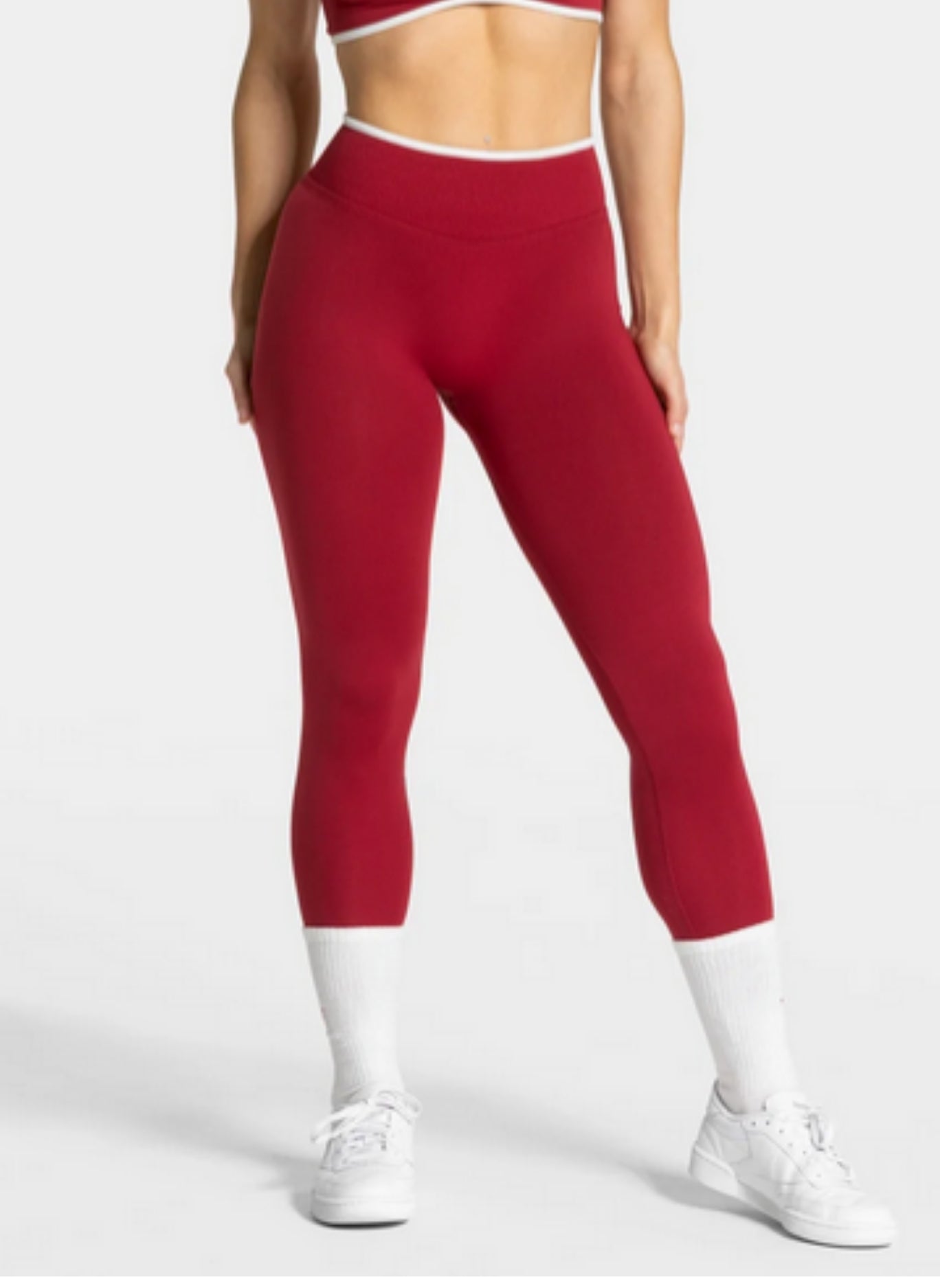 SculptCurve - HydraFit Seamless Legging - Cherry Red - VECTOR SPORTSWEAR