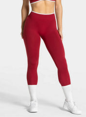 SculptCurve - HydraFit Seamless Legging - Cherry Red - VECTOR SPORTSWEAR