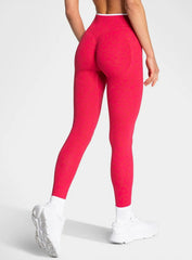 HydraFit Leopard Scrunch Leggings - Berry