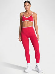 HydraFit Leopard Scrunch Leggings - Berry