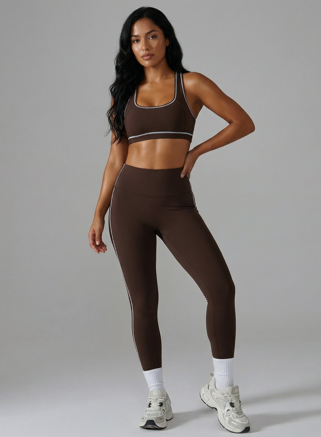 PowerFlex Leggings - Deep Brown - VECTOR SPORTSWEAR