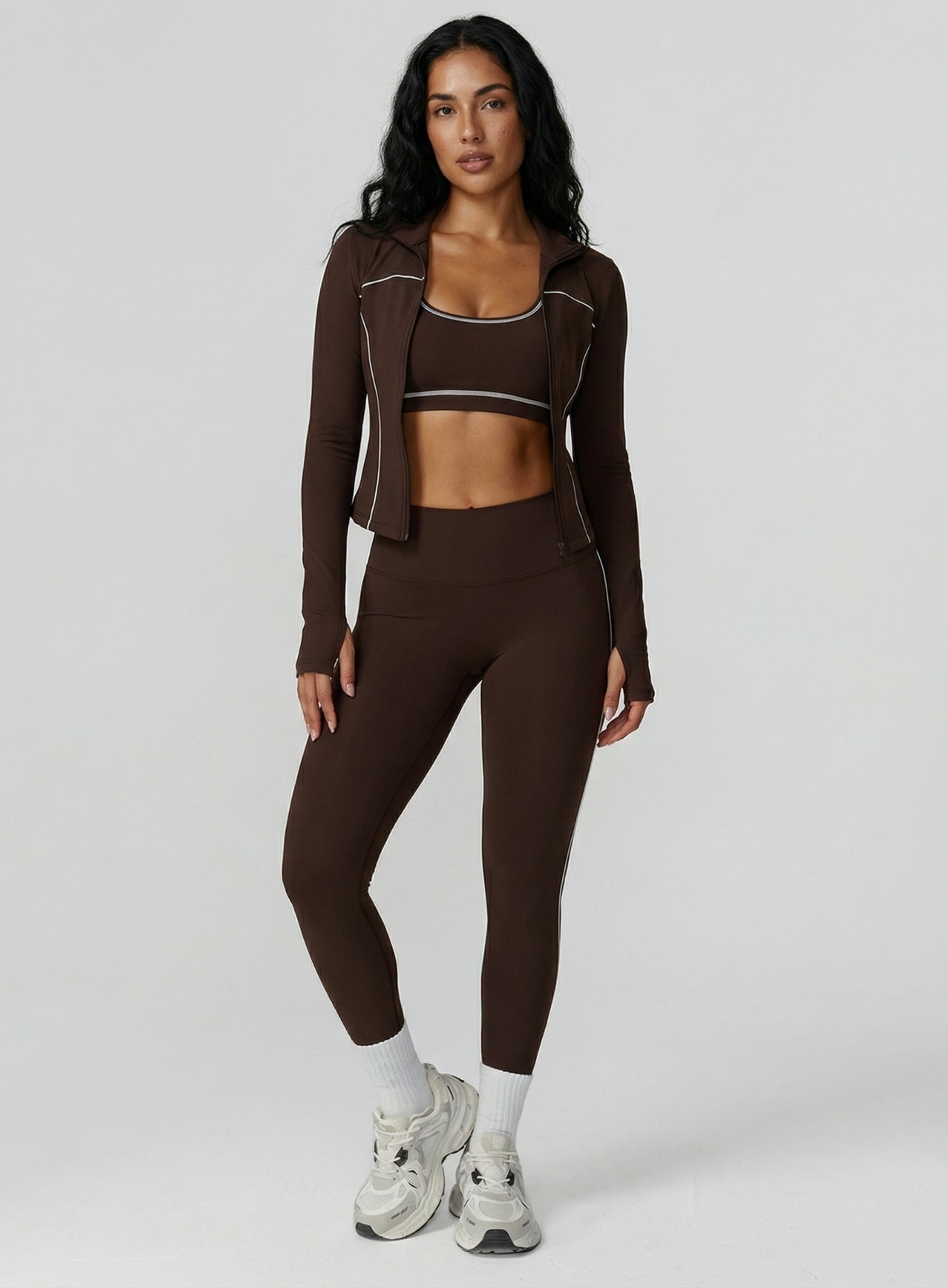 PowerFlex Leggings - Deep Brown - VECTOR SPORTSWEAR