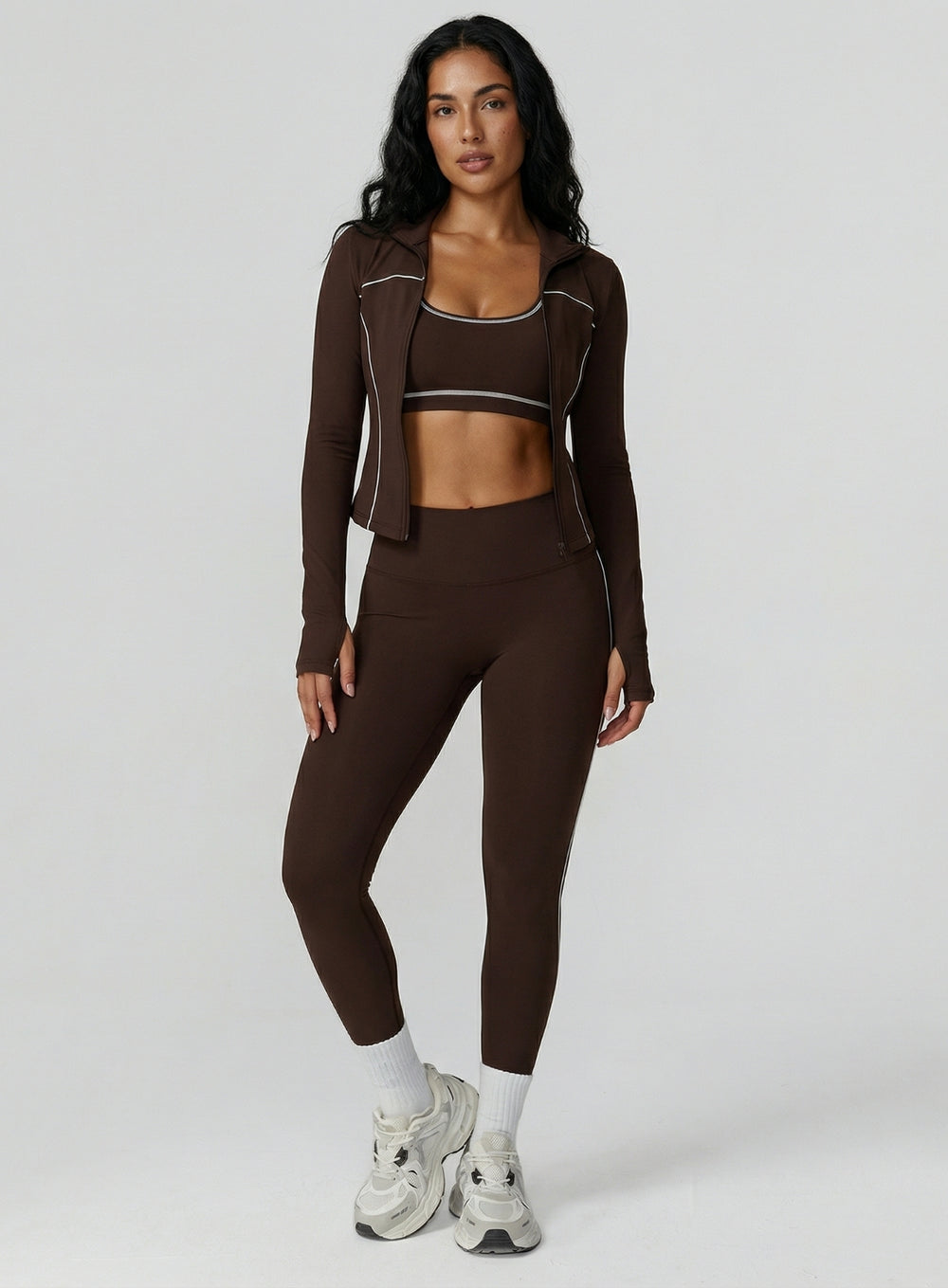 PowerFlex Leggings - Deep Brown - VECTOR SPORTSWEAR