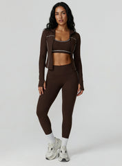 PowerFlex Leggings - Deep Brown - VECTOR SPORTSWEAR
