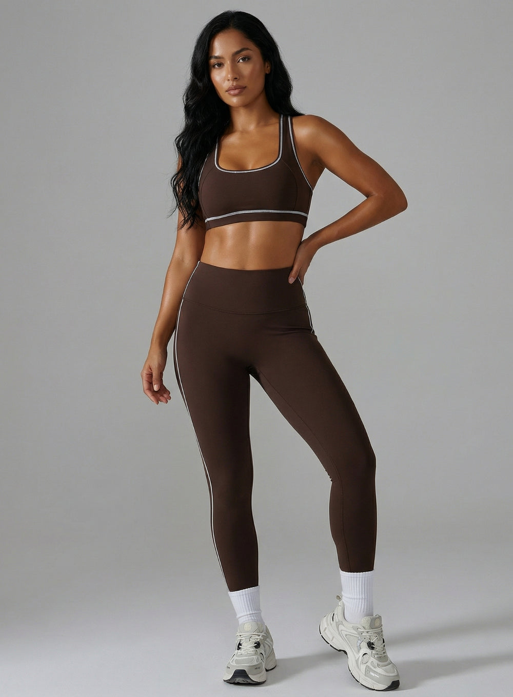 PowerFlex Leggings - Deep Brown - VECTOR SPORTSWEAR