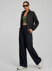 CloudDrape Activewear Pants - Black - VECTOR SPORTSWEAR