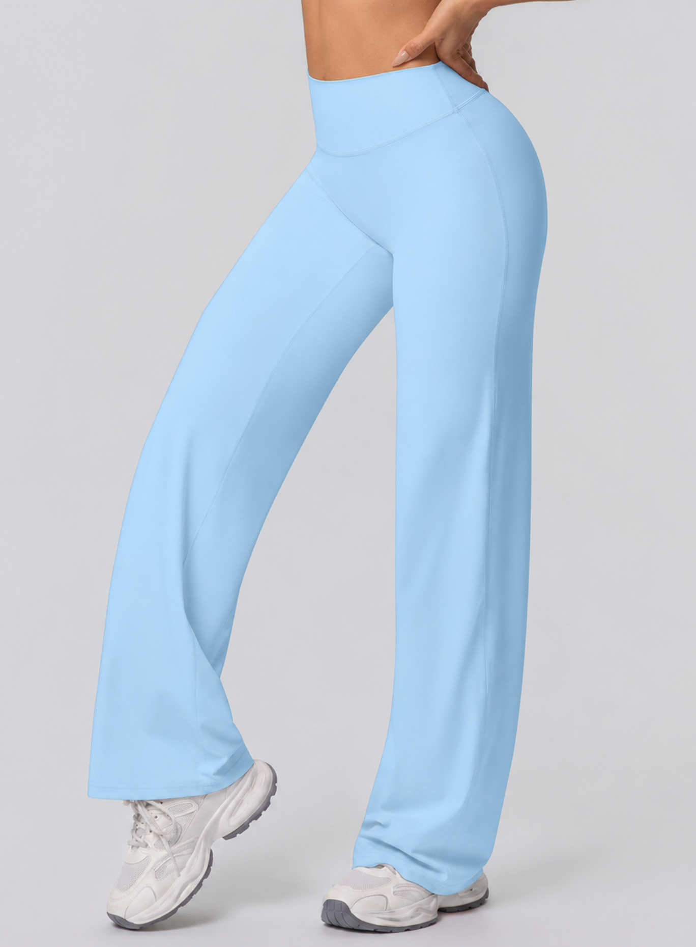 CloudFlow™ Flare Leggings - Sky Blue